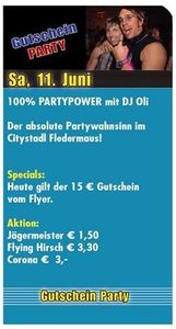 Gutschein-Party & Partypower@Fledermaus