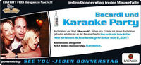 Bacardi & Karaoke Party@Nachtschicht deluxe