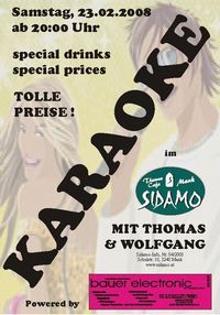 KARAOKE im Sidamo@Cafe Sidamo Mank