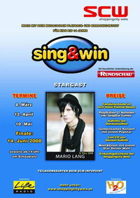 sing & win - mit Stargast MARIO LANG!