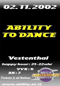 ABILITY TO DANCE@ - 