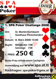 1. SPA-Pokerturnier 2008@Gasthaus Fleischanderl