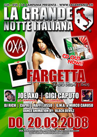 La Grande Notte Italiana CD Releasetour@Oxa