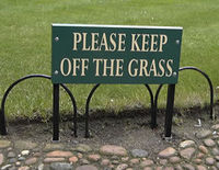 Don't walk on the grass... Smoke it!!