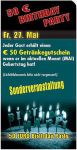 50 €uro Birthday Party@Fledermaus (Nachtmeile)