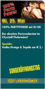 100% Party Power@Fledermaus (Nachtmeile)