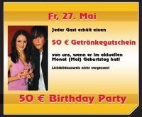 50 €uro Birthday Party@Pasha