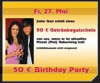 50 €uro Birthday Party