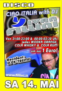 Ciao Italia with DJ Ivan Fillini@Discothek P2