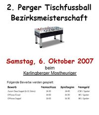 Tischfussball Bezirksmeisterschaft@Karlingberger