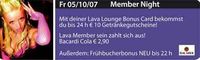 Member Night@Lava Lounge Linz