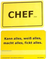 Gruppenavatar von CHEFchen: kann alles, weiß alles, macht alles, fickt alles