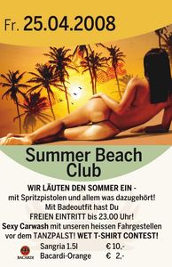 Summer Beach Club@Tanzpalast Oepping