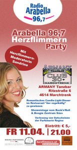 Arabella 96,7 Herzflimmern Party@Armany Tanzbar