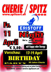 Eristoff Night@Tanzcafe Cherie Spitz