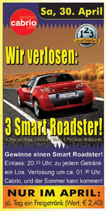 Wir verlosen: 3 Smart Roadster