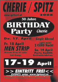 Birthday Party 30 Jahre Cherie Spitz@Tanzcafe Cherie Spitz