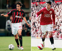 Christiano Ronaldo und Kaka´ sind die besten