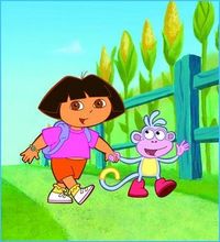 Gruppenavatar von die sendung "Dora" ist was für englisch genies!!