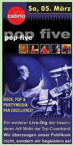 Live-Gig mit Pop Five
