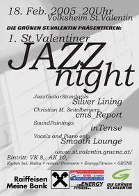 1. St. Valentiner Jazz Night@Volksheim