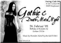 Gothic & Metal Night@Swing Club 144