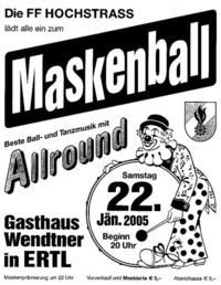 Maskenball der FF-Hochstrass@Gh. Wendtner