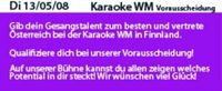 Karaoke WM Vorausscheidung
