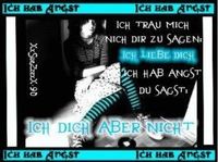 Ich trau mich nich dir zu sagen --> iCh LiEbe DiCh <-- ich habe angst du sagst --> IcH dIcH aBeR nIcHt<--