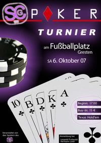 SCG Poker Tunier@Fußballplatz Gresten