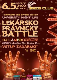 Lekársko- Právnicky Battle@Ibiza Club