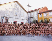 Spencer Tunick - Nacktinstallation@Ernst-Happel-Stadion