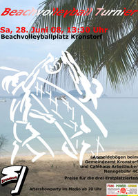 Beachvolleyball Tunier@Beachvolleyball-Platz Kronstorf
