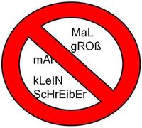 Anti mal groß mal klein Schreiber Club