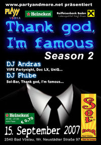 Thank god, I'm famous Season 2@Sol Bar