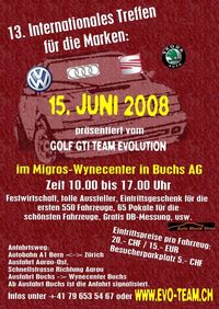 13. Internationales VW-Treffen@Migros-Wynencenter