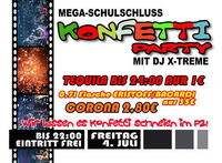 MEGA Schulschluss Konfetti Party @P2