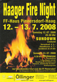 Haager Fire Night@FF Haus Pinnersdorf