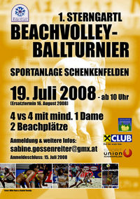 1. SternGartl - Beachvolleyballturnier@Sportanlage Schenkenfelden