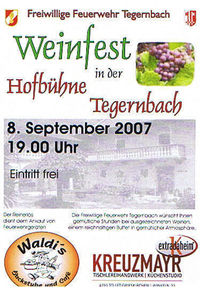 Weinfest - FF Tegernbach@Hofbühne Tegernbach