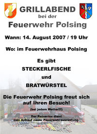 Grillabend der FF Polsing@Feuerwehrhaus Polsing