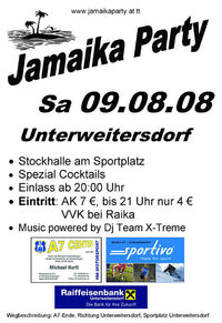 Jamaika Party@Sportplatz & Stockhalle