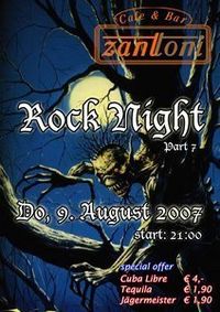 Rock Night Part VII@Cafe & Bar ZANTTONI