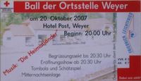 Rot Kreuzball der Ortsstelle Weyer@Hotel Post