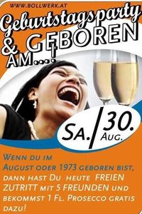 Geburtstagsparty und Geboren am .....
