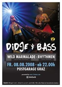 "Didge & Bass" by 11 shows: mit Wild Marmalade & RhythMen