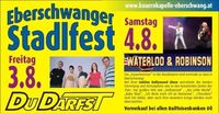 Eberschwanger Stadlfest@siehe Beschilderung