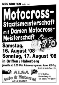 Motocross Staatsmeisterschaft in Griffen@MSC-Griffen