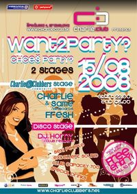 Want2party?@Charlie Club