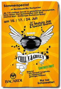 CHILL´N & GRILL´N im GASTGARTEN!